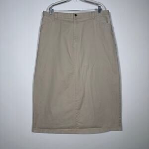 Vintage Lee Casuals Skirt Sz 20W Classic Preppy Academia